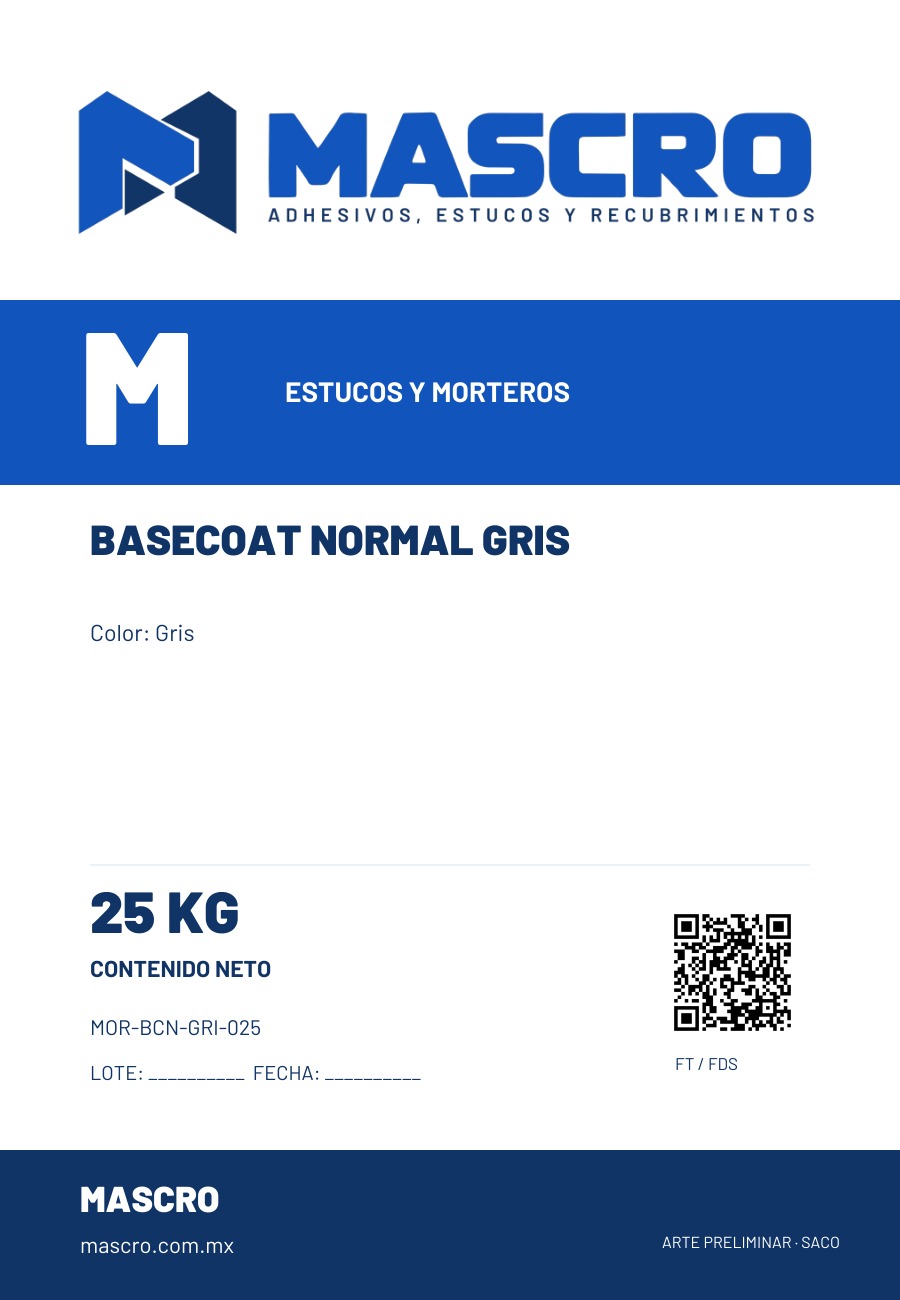 Empaque preliminar de Basecoat Normal Gris